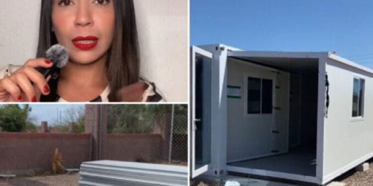 VIDEO: Joven mexicana compró una casa prefabricada en AliExpress y revela qué fue lo más difícil al instalarla