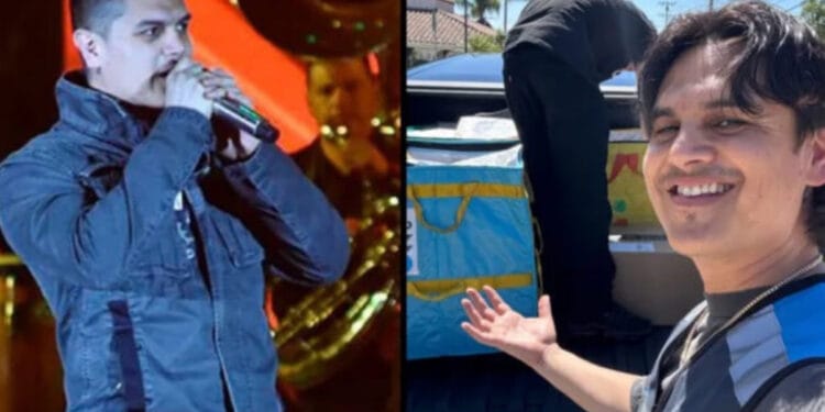 Régulo Caro, cantante de regional, sorprende trabajando como repartidor