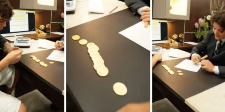 VIDEO: Tiktoker cambia sus monedas mexicanas heredadas y descubre que son centenarios, le dieron casi 1 millón de pesos