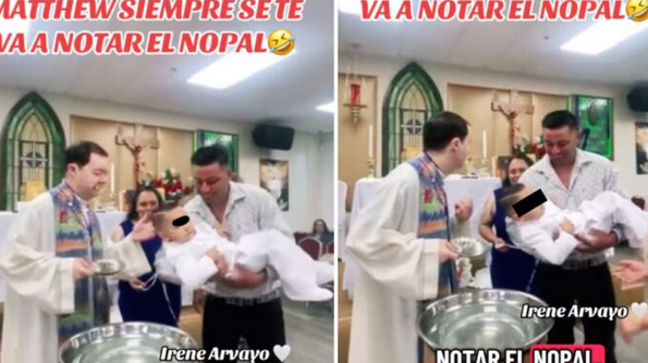VIDEO: “Se le nota el nopal en la frente”: Cura hace comentario polémico sobre el nombre del bebé mexicano durante bautizo