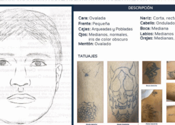 Comparten retrato hablado y tatuajes del asesino de Carlos Manzo, alcalde de Uruapan; sería menor de edad