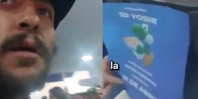 VIDEO: Nace ‘Lord Palomera’, insultó a empleados por un coleccionable de Yoshi