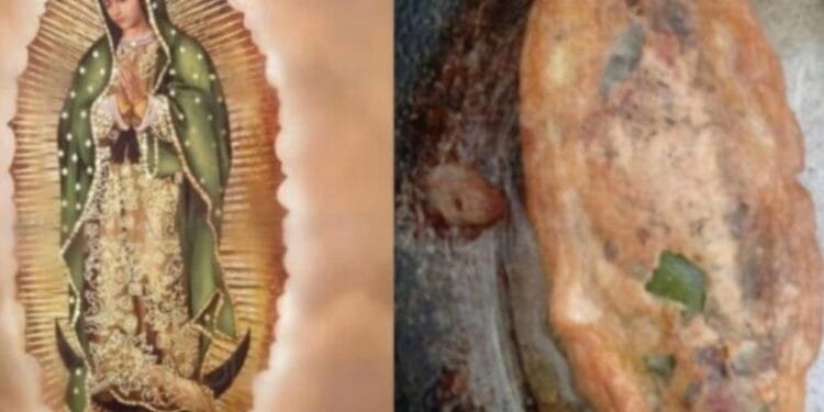 ¿Milagro o ilusión? Captan supuesta imagen de la Virgen de Guadalupe en un chile relleno y se vuelve viral