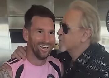 Carlos Villagrán conoce a Lionel Messi y el momento se vuelve viral