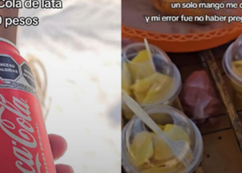 VIDEO: «Un mango en 140 pesos» Turista exhibe precios exagerados para mexicanos en Tulum