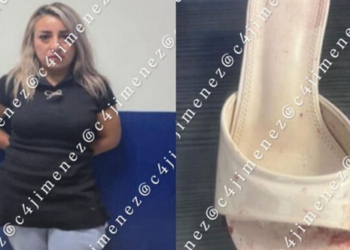 Mujer agarra a su esposo a taconazos y acaba arrestada en CDMX