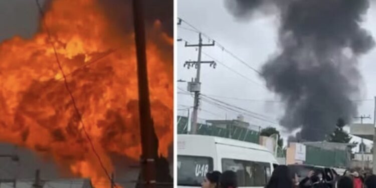 Explotan cuatro autotanques de gas LP; evacuan a 2 mil personas de viviendas, casas y hospitales
