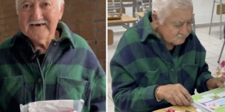 Dejó la escuela en segundo de primaria y a los 78 años regresó para aprender a leer y escribir