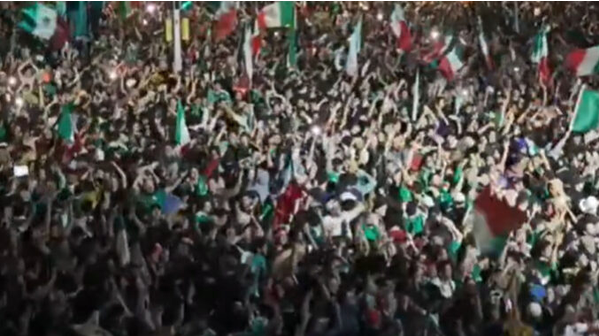 Gobierno revela que más de 800 Mil Personas Celebran Triunfo de México en CDMX