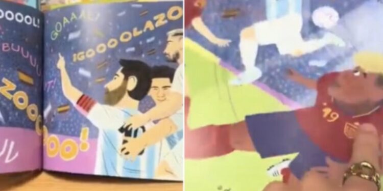 VIDEO: Una mujer encuentra un libro infantil en Estados Unidos con el resultado de la final del mundial 2026