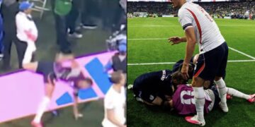 Jordan Henderson sufre aparatosa caída en el Estadio Ciudad de México y podría perderse el resto del Mundial 2026