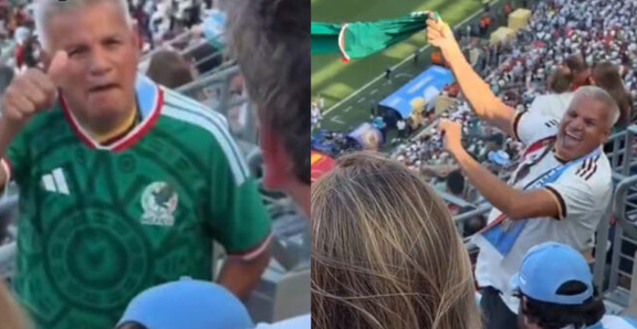 Mexicano responde con baile y una tarjeta roja a insultos de aficionados argentinos previo a la final del Mundial