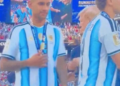 Graban el momento en que jugador de Argentina le NIEGA saludo a Donald Trump durante premiación