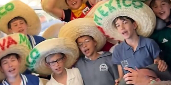 VIDEO: Niños de Austria conmueven al cantar «Cielito Lindo» para apoyar a México en pleno vuelo