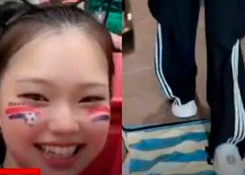 VIDEO: Influencer coreana Inocat desata polémica tras aparecer pisando una camiseta de Lionel Messi