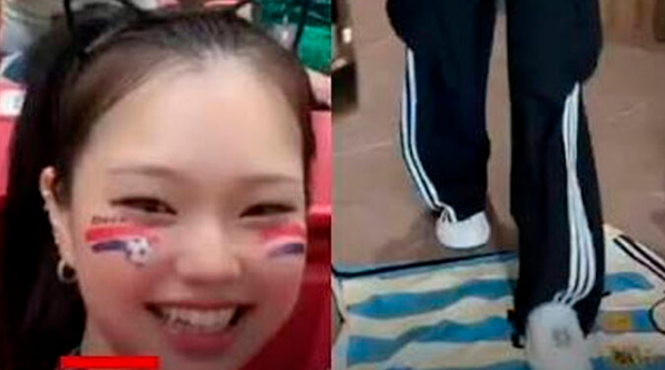 VIDEO: Influencer coreana Inocat desata polémica tras aparecer pisando una camiseta de Lionel Messi