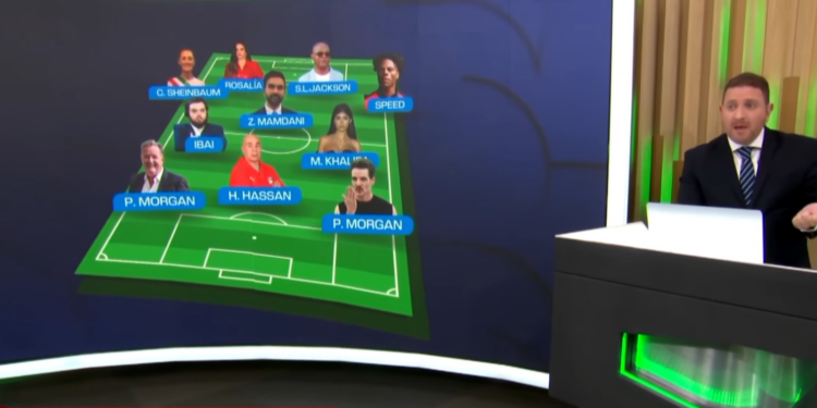 En televisión argentina arman «once ideal» con personalidades que presuntamente promovieron la «Argentinofobia»; incluyen a Claudia Sheinbaum, Ibai y IShowSpeed