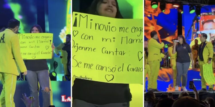 La Arrolladora cumple el deseo de una fan que pidió cantar con ellos tras asegurar que su novio le fue infiel con su propia madre