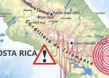 Sismo de 5.4 sacude Costa Rica; fuerte réplica se registra dos minutos después