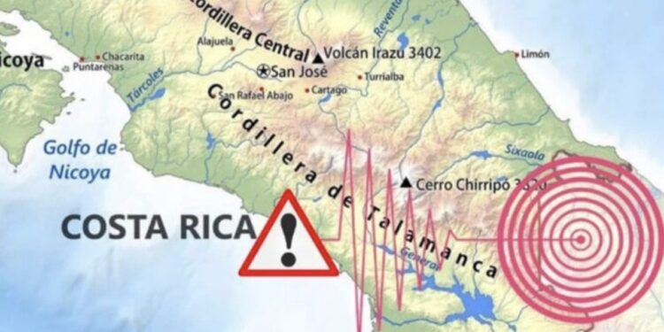 Sismo de 5.4 sacude Costa Rica; fuerte réplica se registra dos minutos después