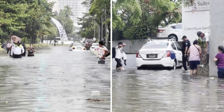 Fuertes lluvias provocan inundaciones en Acapulco; reportan al menos un muerto