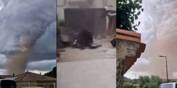 VIDEO: Así fue el impresionante TORNADO que arrasó una aldea de Francia y destruyó cientos de casas