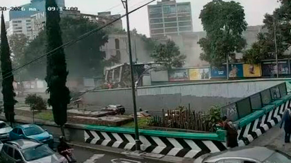 VIDEO: Se desploma edificio en la Ciudad de México