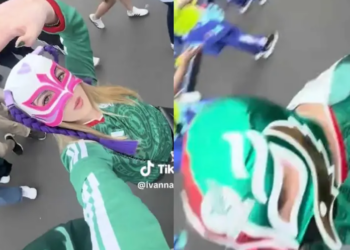 Jesús Ernesto, hijo de AMLO, habría acudido al Mundial disfrazado de luchador; filtran videos