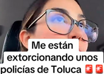 VIDEO: Joven denuncia extorsión policial en la México-Querétaro «Soy mujer sola, estoy vulnerable, no sé qué hacer»