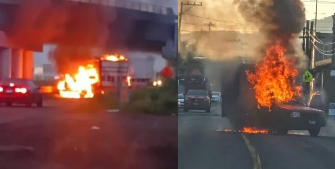 Michoacán amanece con 24 bloqueos carreteros; roban vehículos y los incendian