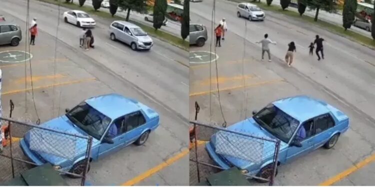 Trabajador salva a una niña de ser atropellada en Puebla y video se vuelve viral
