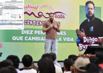 Revelan que Rocío Nahle pagó 864 mil pesos por conferencias de Diego Ruzzarin y Farid Dieck
