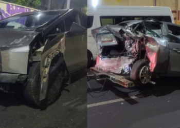 Cybertruck choca contra cinco vehículos durante la madrugada en Coyoacán