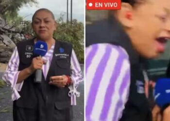 Camioneta impacta a reportera durante transmisión en vivo en Monterrey