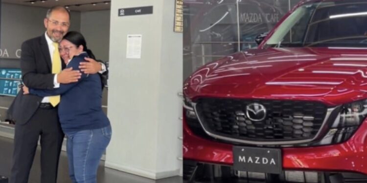 Mazda le regala una CX-5 a vendedora que lleva 21 años trabajando para la marca