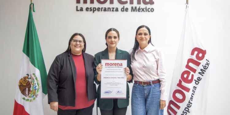 Morena designa a Andrea Chávez en Ciudad Juárez tras perder la contienda por Chihuahua