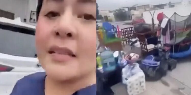 VIDEO: Se equivocan de casa y embargan a familia por error en Torreón sacando sus pertenencias a la calle