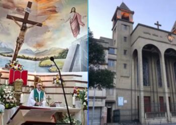 Sacerdote muere tras caerle encima una cruz durante una misa transmitida en vivo