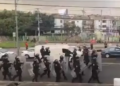 Policías repliegan a trabajadores del IMSS en Viaducto y Eje 3 Oriente
