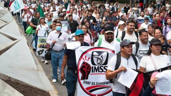 Trabajadores del IMSS alistan mega marcha en CDMX: estas calles podrían quedar bloqueadas este 21 de octubre