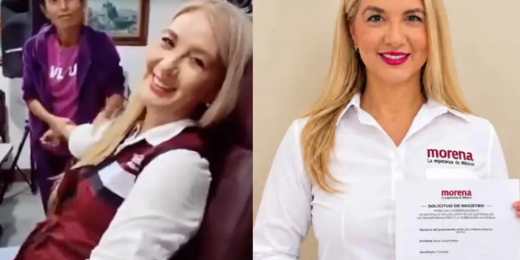 Aspirante de Morena en Tijuana presume masaje en su oficina tras «arduo» día de trabajo