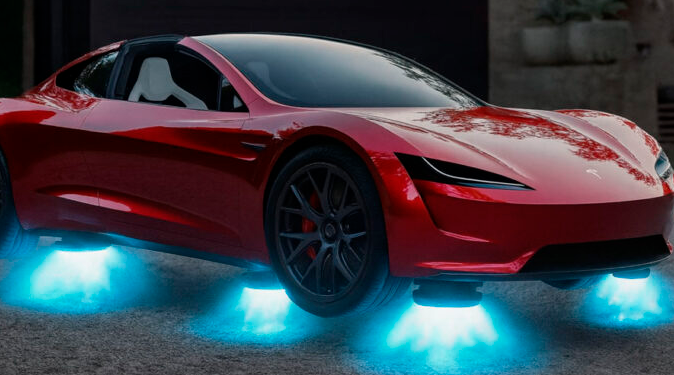 VIDEO: ¡Parece Volver al Futuro 2! El Tesla Roadster de Elon Musk sorprende con una tecnología que parece hacerlo volar